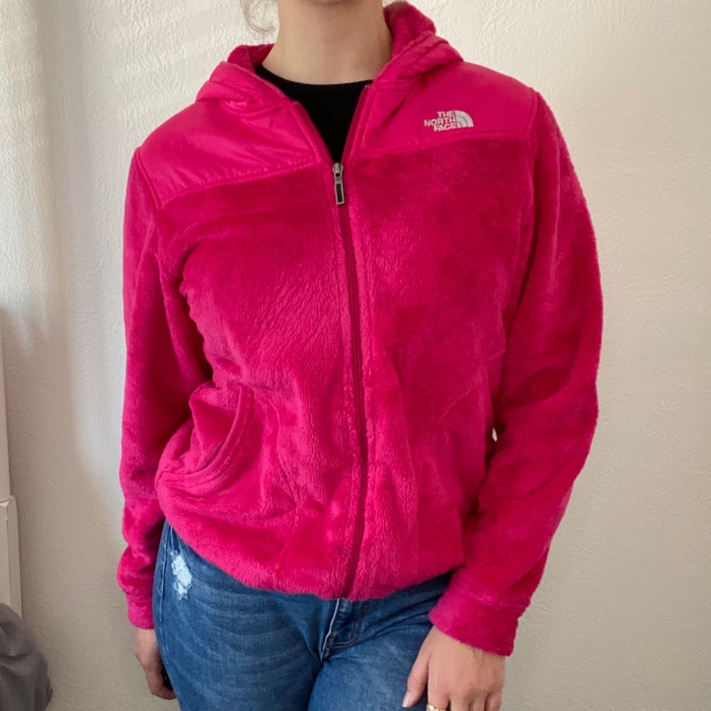 The North Face Fuzzy Fleece Hot Pink Jacket